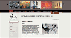 Desktop Screenshot of kunstverein-kulmbach.de