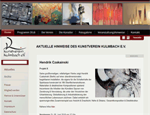 Tablet Screenshot of kunstverein-kulmbach.de